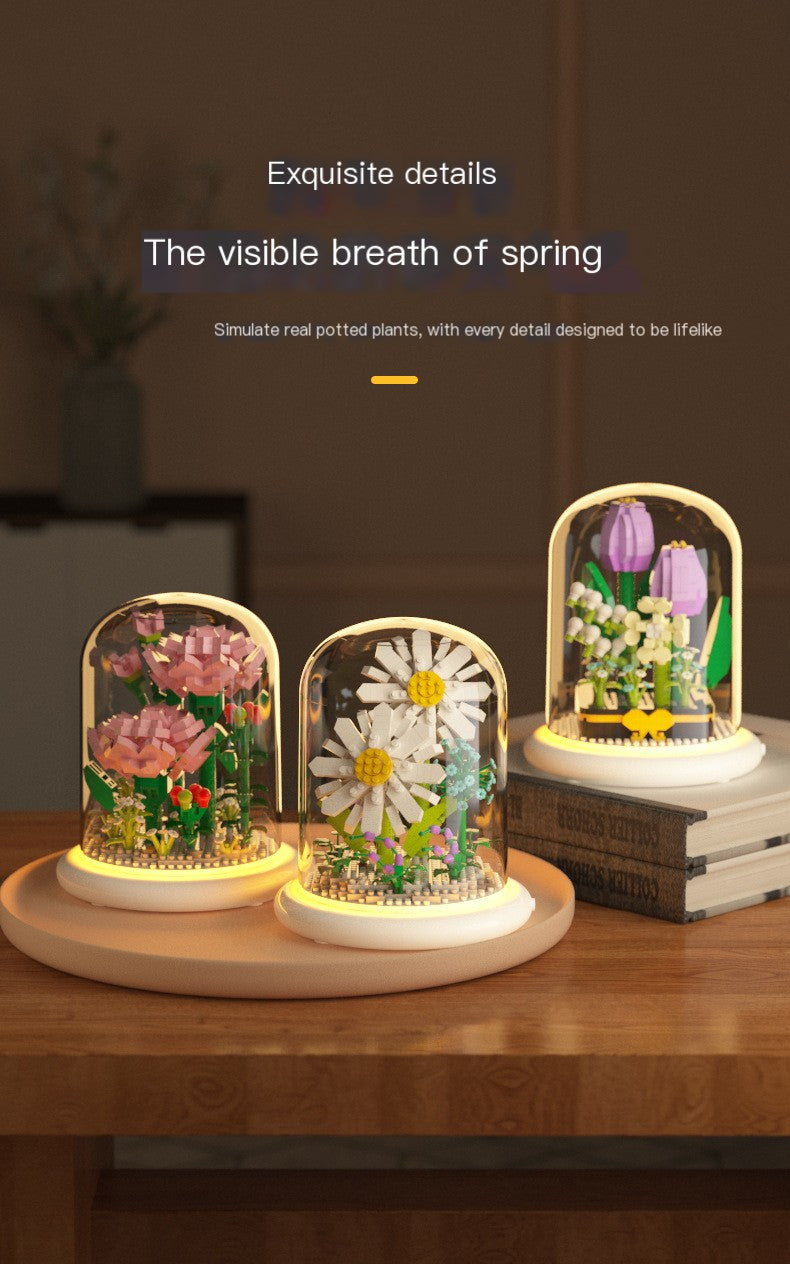 Sunflower Building Block Display Dome