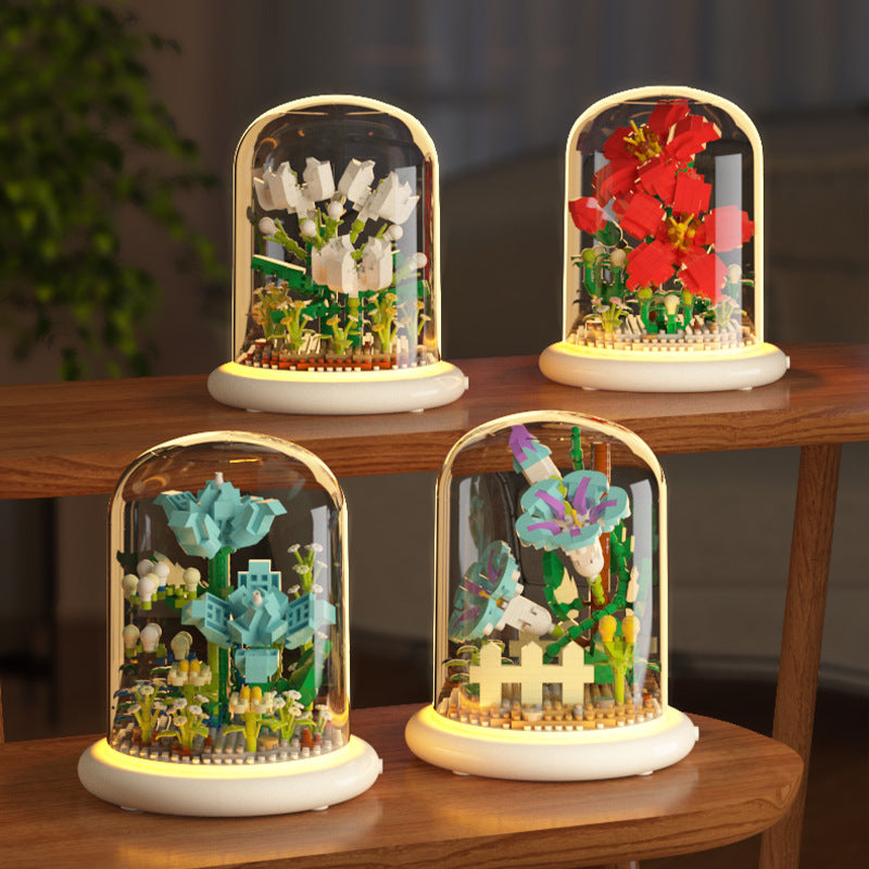 Sunflower Building Block Display Dome