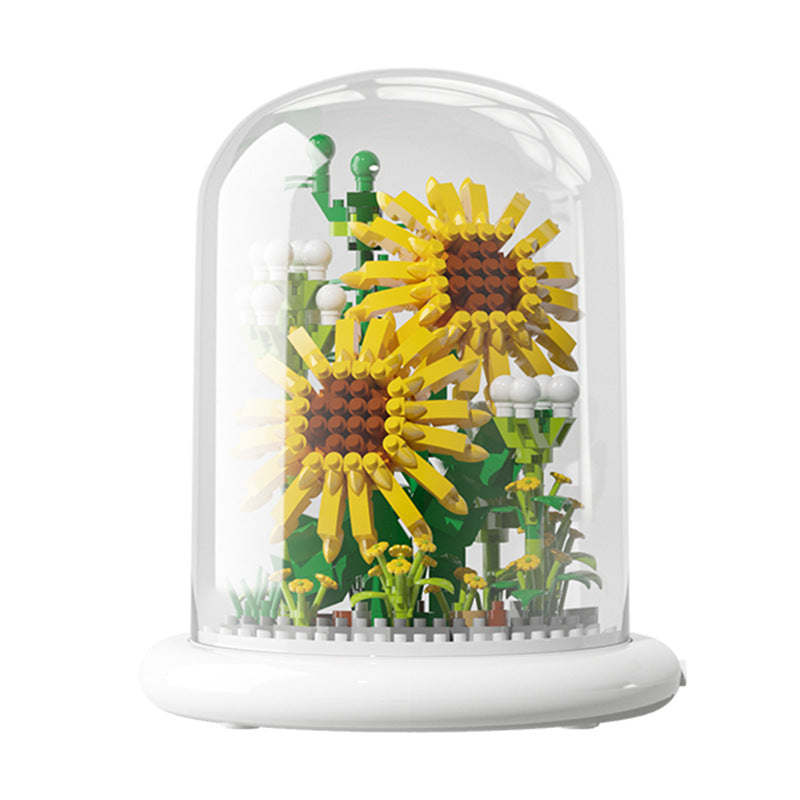Sunflower Building Block Display Dome