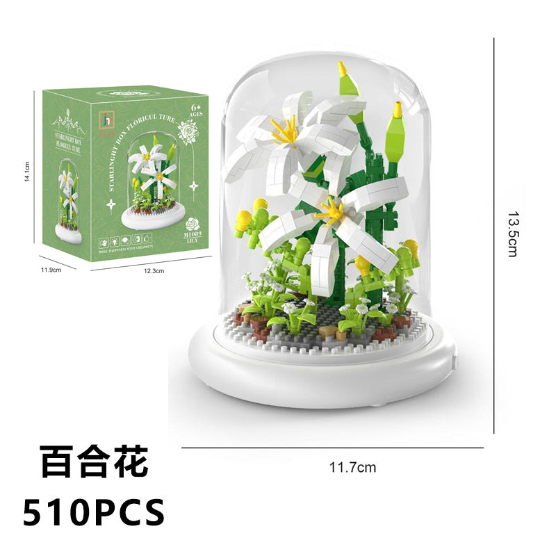 Sunflower Building Block Display Dome