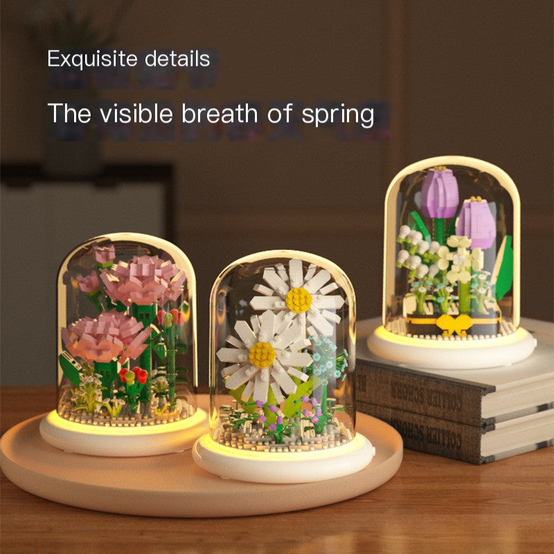 Sunflower Building Block Display Dome