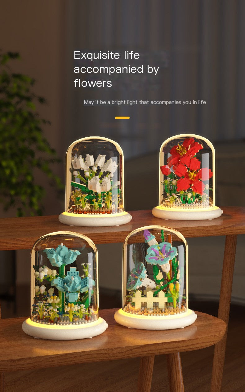 Sunflower Building Block Display Dome